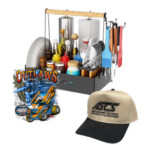 Grilling Accessories With American Sprint Car Series Hat With World of Outlaws Decal Sticker