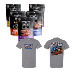 BBQ Rub with World of Outlaws T-Shirt