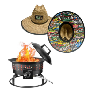 Portable Stove with Volusia Speedway Hat